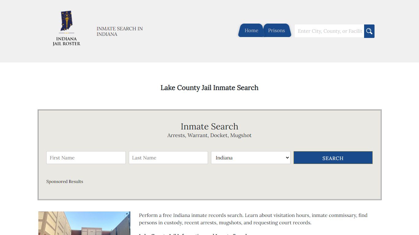 Lake County Jail Inmate Search - Indiana Jail Roster